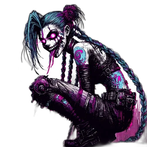 mask, jacket, creature, cyberpunk transparent PNG cut-out