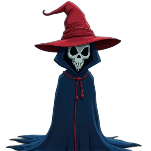 hat, staff, mask, dress transparent PNG cut-out