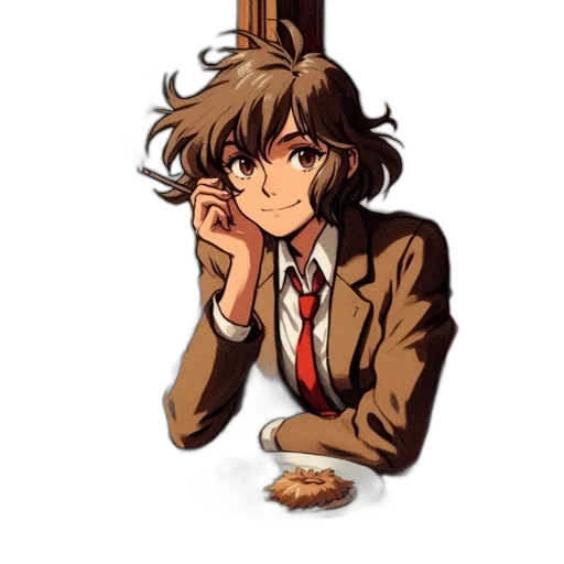staff, hat, jacket, creature transparent PNG cut-out