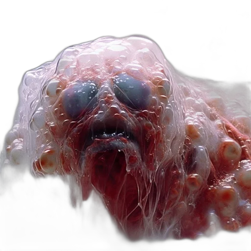 creature, face, mask, hair transparent PNG cut-out
