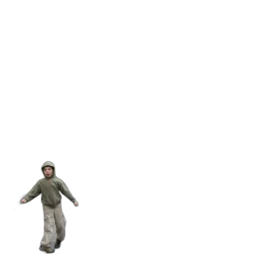 jacket, creature, weapon, staff transparent PNG cut-out