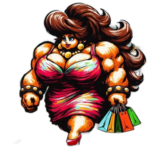 dress, hair, jewelry, comic book art transparent PNG cut-out