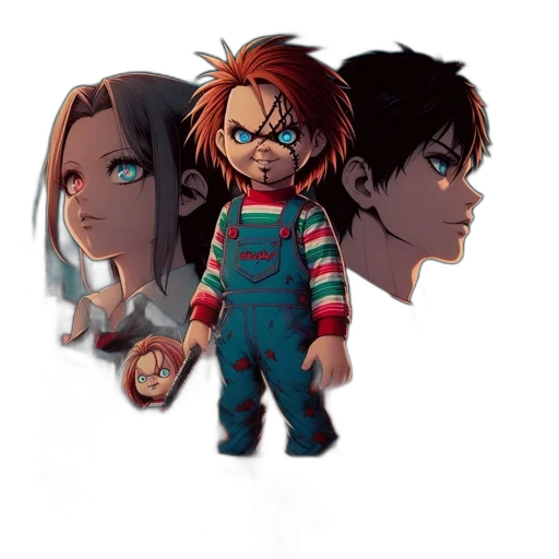 concept art, pixel art, 3d render, comic book art transparent PNG cut-out