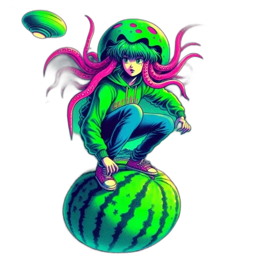 creature, food, pixel art, concept art transparent PNG cut-out
