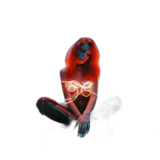 creature, jewelry, mask, hair transparent PNG cut-out