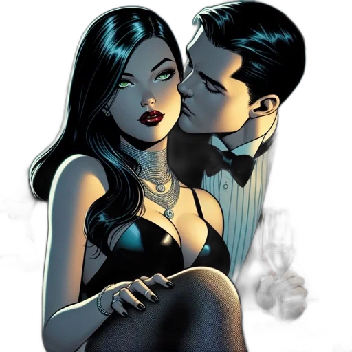 comic book art, concept art, cartoon, fantasy art transparent PNG cut-out