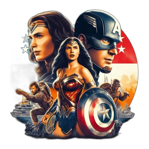 comic book art, concept art, fantasy art, pixel art transparent PNG cut-out