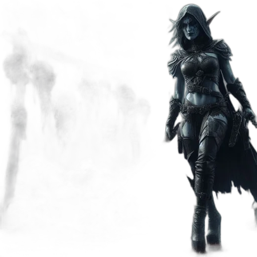 concept art, fantasy art, comic book art, 3d render transparent PNG cut-out