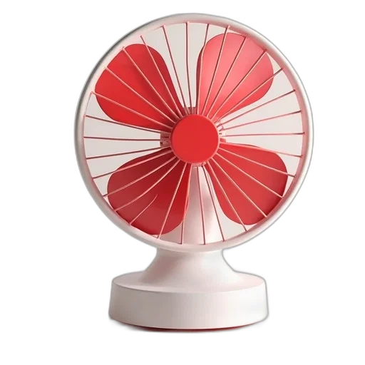 flower, umbrella, 3d render, red transparent PNG cut-out