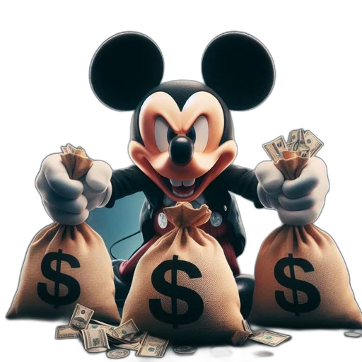 concept art, 3d render, mickey, mouse transparent PNG cut-out