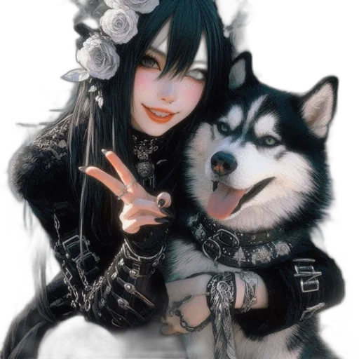 animal, weapon, jewelry, fantasy art transparent PNG cut-out