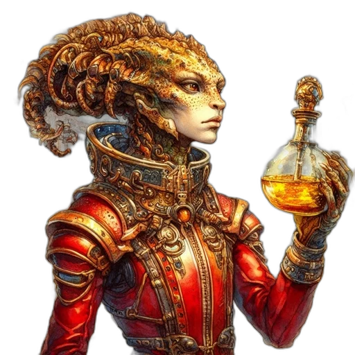 staff, dress, face, dragon transparent PNG cut-out