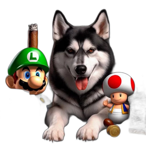 animal, concept art, pixel art, 3d render transparent PNG cut-out