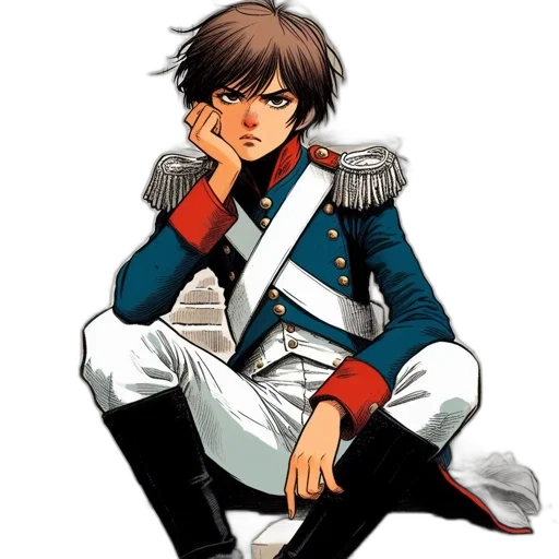 jacket, staff, concept art, pixel art transparent PNG cut-out