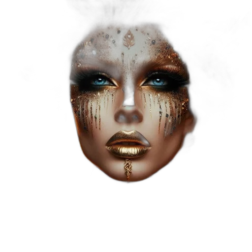 mask, face, jewelry, creature transparent PNG cut-out