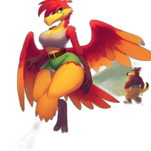 dragon, staff, animal, concept art transparent PNG cut-out