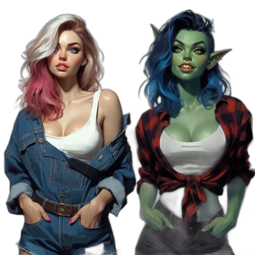 fantasy art, concept art, comic book art, pixel art transparent PNG cut-out