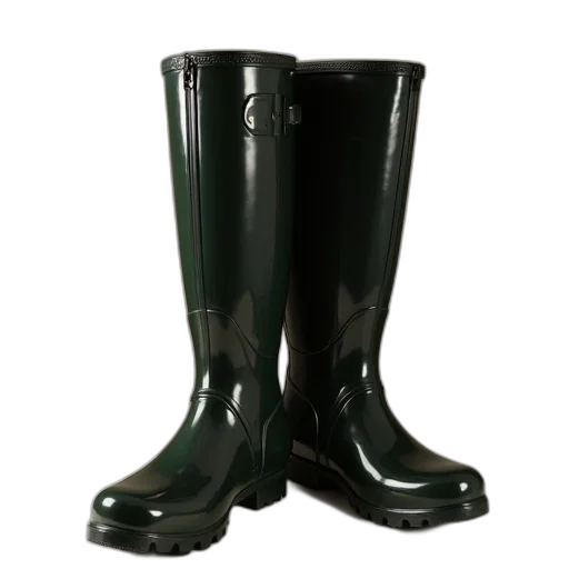 shoes, green, hunter, original transparent PNG cut-out