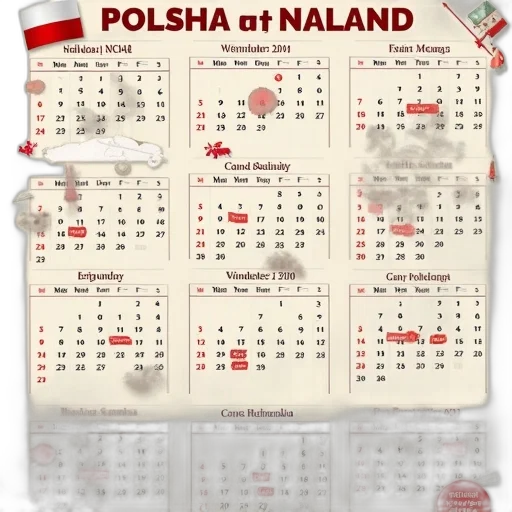 poland, calendar, polish, language transparent PNG cut-out