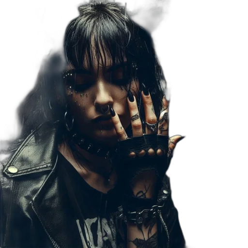 cyberpunk, photorealistic, concept art, 3d render transparent PNG cut-out