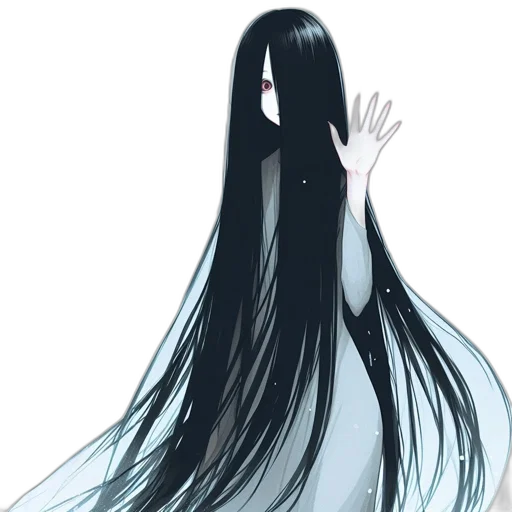 hair, dress, creature, mask transparent PNG cut-out