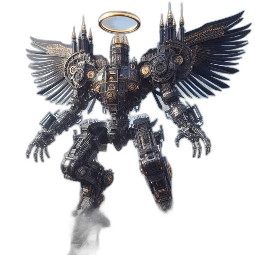 robot, weapon, concept art, fantasy art transparent PNG cut-out