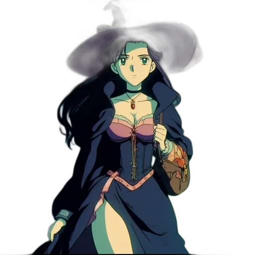 dress, staff, concept art, fantasy art transparent PNG cut-out