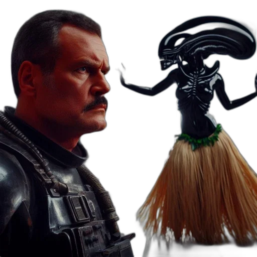 hair, creature, staff, concept art transparent PNG cut-out