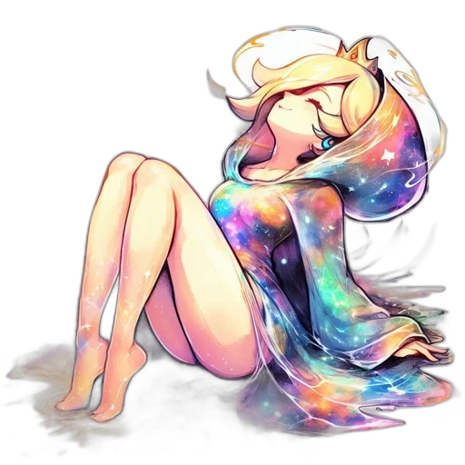 dress, dragon, creature, staff transparent PNG cut-out