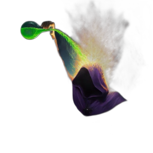 hat, umbrella, flower, staff transparent PNG cut-out
