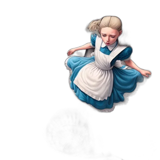 dress, staff, face, hair transparent PNG cut-out