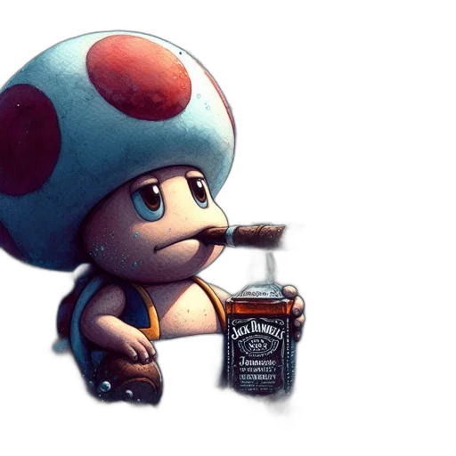 robot, bottle, hat, concept art transparent PNG cut-out