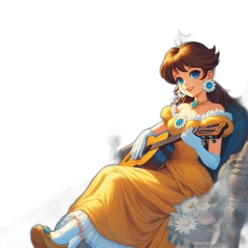 dress, crown, staff, sword transparent PNG cut-out