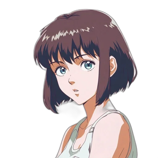 face, dress, flower, anime transparent PNG cut-out