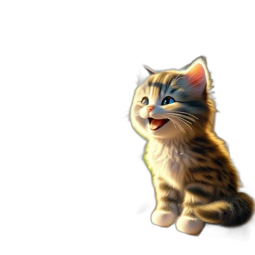 animal, staff, creature, 3d render transparent PNG cut-out
