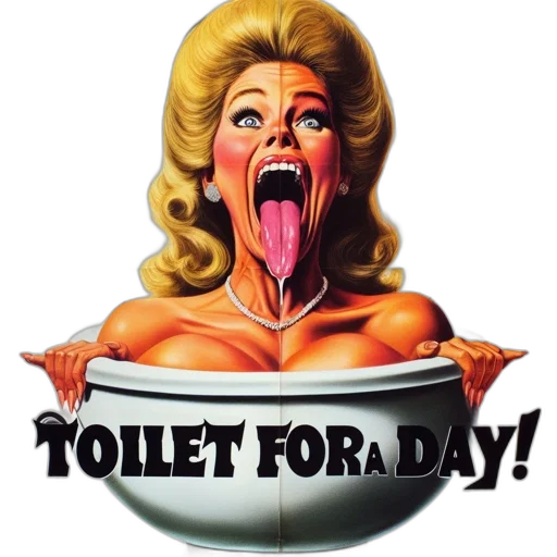 poster, film, toilet, day transparent PNG cut-out