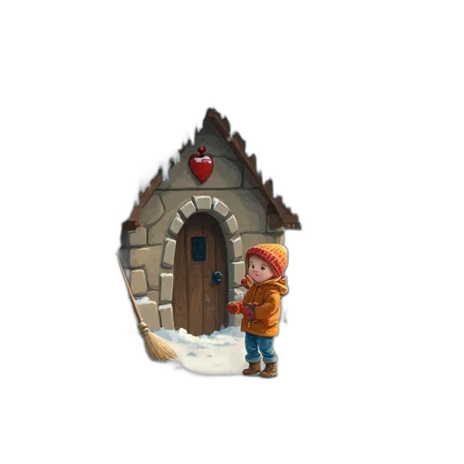 building, staff, crown, 3d render transparent PNG cut-out