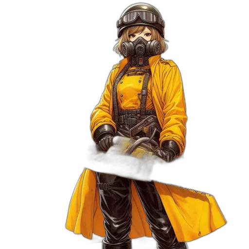 jacket, staff, concept art, fantasy art transparent PNG cut-out