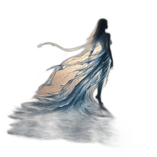 dress, hair, creature, dragon transparent PNG cut-out