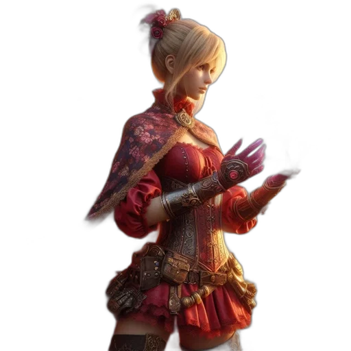 staff, weapon, dress, concept art transparent PNG cut-out