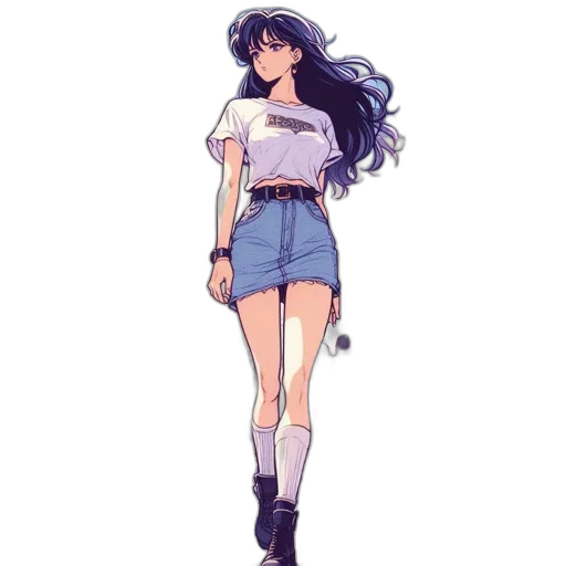 dress, staff, hair, jacket transparent PNG cut-out