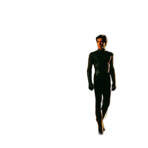 robot, jacket, creature, staff transparent PNG cut-out