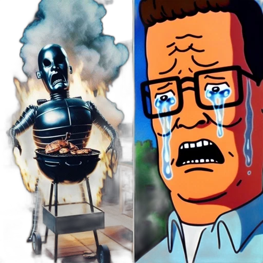 robot, comic book art, concept art, cartoon transparent PNG cut-out