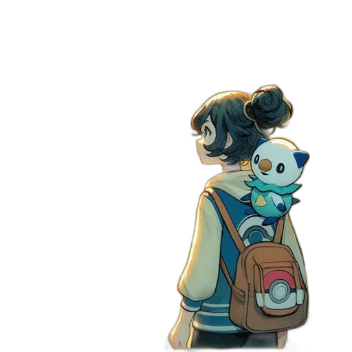 staff, jacket, creature, weapon transparent PNG cut-out