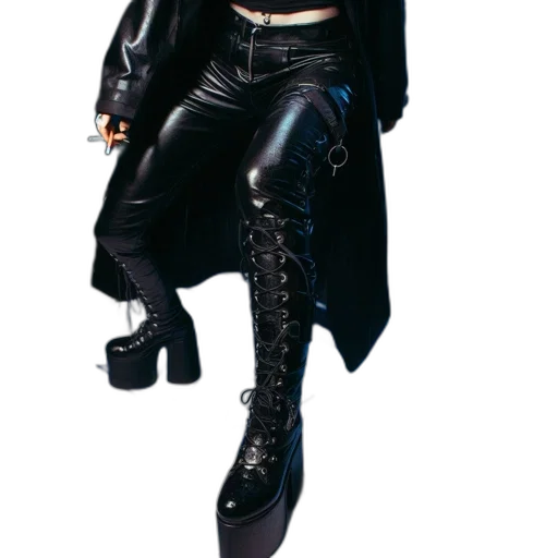 jacket, staff, cyberpunk, concept art transparent PNG cut-out
