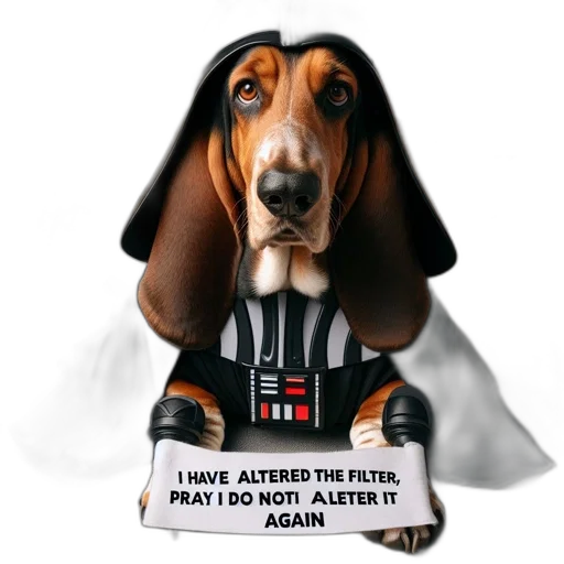 animal, basset, hound, costumed transparent PNG cut-out
