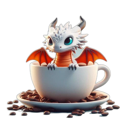 dragon, creature, 3d render, fantasy art transparent PNG cut-out