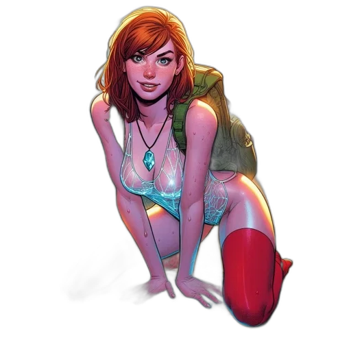 jacket, comic book art, concept art, fantasy art transparent PNG cut-out