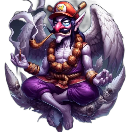 staff, mask, fantasy art, concept art transparent PNG cut-out