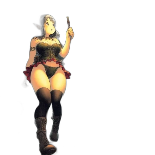 staff, weapon, dress, mask transparent PNG cut-out